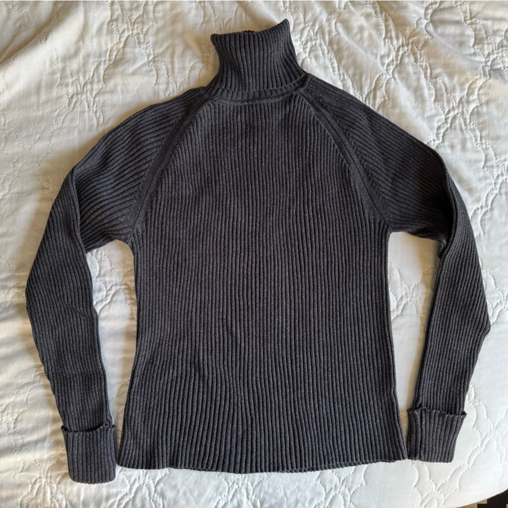 VINTAGE Y2K 100% cotton Calvin Klein Cable Knit Sweater Gray Large